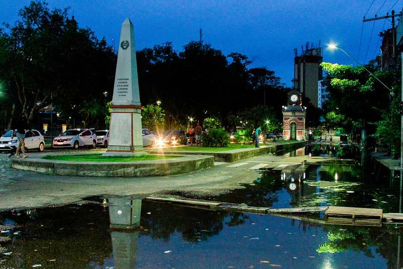 cheia do centro de manaus