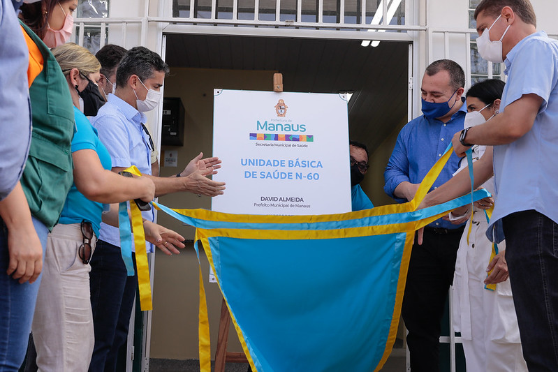 Prefeito David Almeida inaugura Unidade de Saúde da Família na zona Norte e enfatiza melhorias na saúde