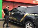 Polícia Federal cumpre mandados de busca e apreensão em Manaus — Foto: Matheus Castro/G1
