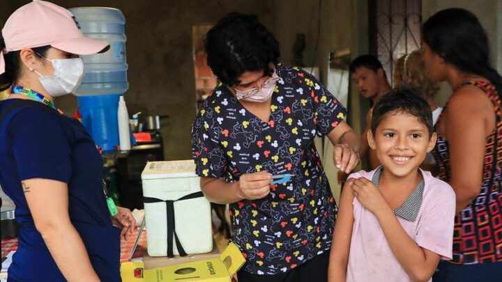 Prefeitura de Manaus começa a vacinar crianças a partir de 3 anos contra a Covid-19