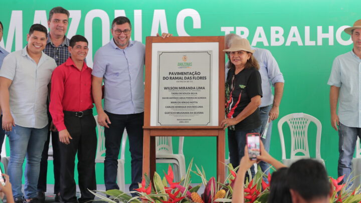 Wilson Lima entrega Ramal das Flores pavimentado e melhora escoamento da produção