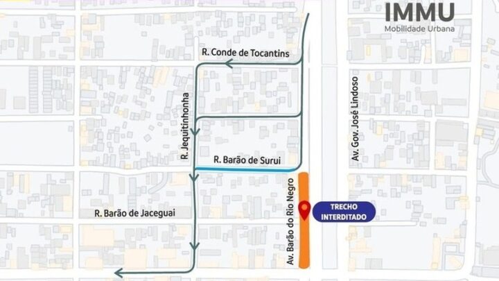 Prefeitura interdita trecho para construção de complexo viário que dará acesso a avenida das torres