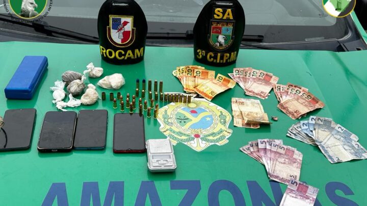Hórus/Fronteira Mais Segura: Cinco suspeitos são presos por tráfico de drogas em Rio Preto da Eva