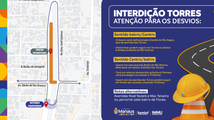 Prefeitura interdita trecho da avenida das Torres para avanço da obra do viaduto