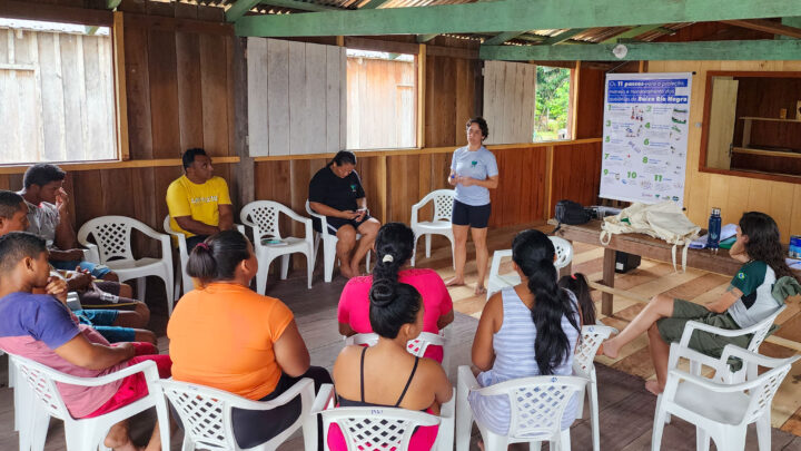 Comunidades ribeirinhas do Amazonas recebem formação para monitoramento de quelônios