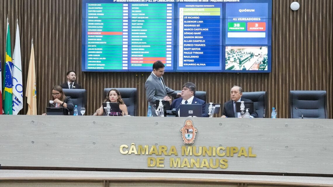 Câmara Municipal de Manaus dá início às votações de Projetos de Lei da 19ª Legislatura