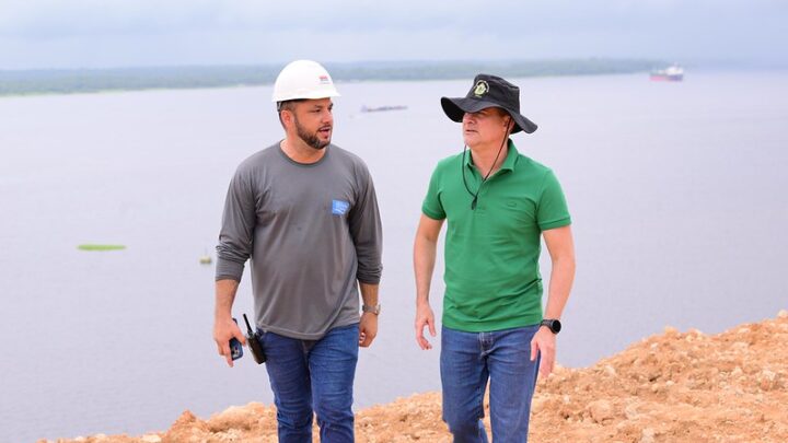 Prefeito David Almeida vistoria obras do Parque Encontro das Águas em Manaus