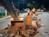 Prefeitura de Manaus finaliza serviço de remoção do canteiro central na avenida Pedro Teixeira