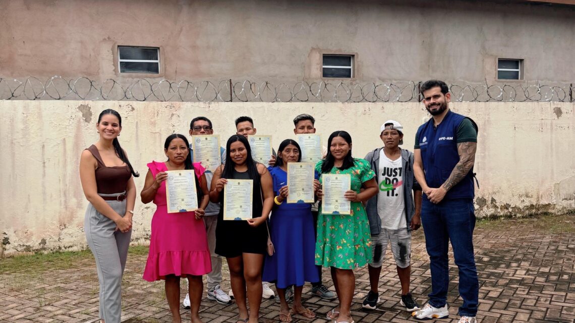 Em Boca do Acre, Defensoria do Amazonas inclui a etnia nos registros civis de uma família inteira do povo Jamamadi