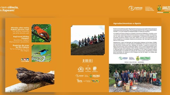 Com apoio do Governo do Amazonas, livro “Espécies de Aves do Rio Cubate: Terra Indígena do Alto Rio Negro” ganha prêmio Jabuti Acadêmico 2025
