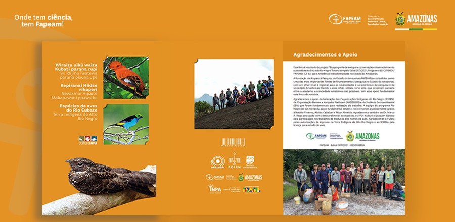 Com apoio do Governo do Amazonas, livro “Espécies de Aves do Rio Cubate: Terra Indígena do Alto Rio Negro” ganha prêmio Jabuti Acadêmico 2025
