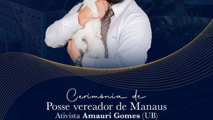 Amauri Gomes toma posse como vereador nesta terça-feira (9), na Câmara Municipal de Manaus