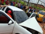 Acidente de trânsito na AM-070 deixa duas pessoas feridas.