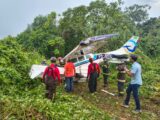 Aeronave derrapa na decolagem e atinge área de mata em Manaus