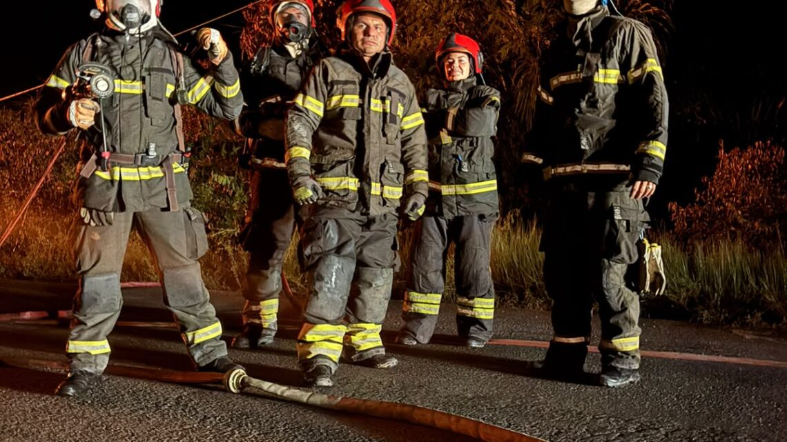 Incêndio em caminhão tanque é controlado por bombeiros