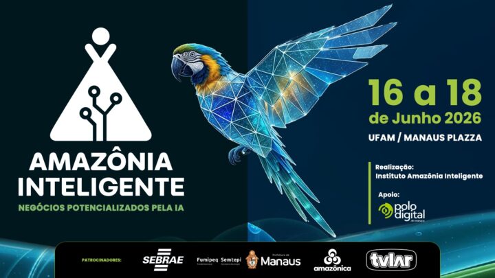Com vagas limitadas, 1º “Amazônia Inteligente” aproxima-se em Manaus; saiba como garantir sua inscrição nas 5 trilhas temáticas