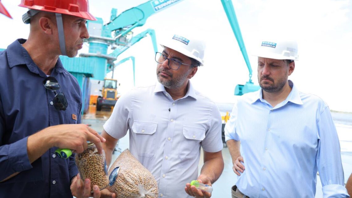 Wilson Lima visita novo Porto de Itacoatiara e ressalta potencial logístico do Amazonas