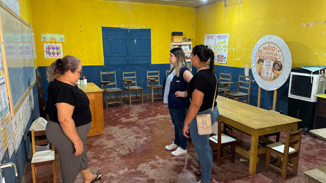 Defensoria Pública cobra reforma de escola com estrutura precária na zona rural de Humaitá